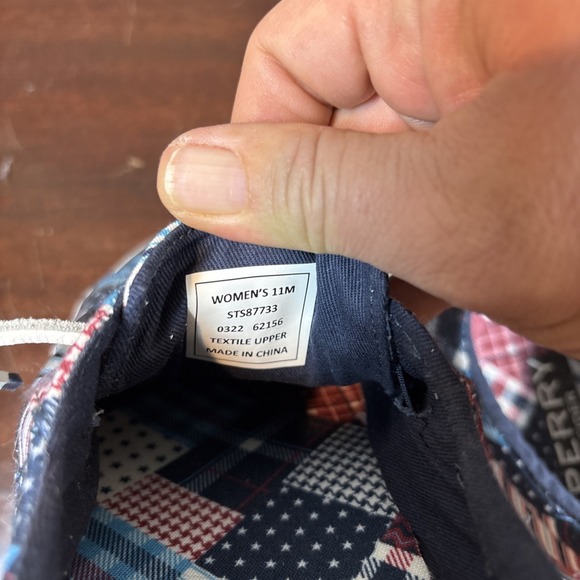 Sperry Crest Vibe Madras Womens Size 11 Multi Patchwork Slip On Sneaker Shoes - Picture 5 of 5